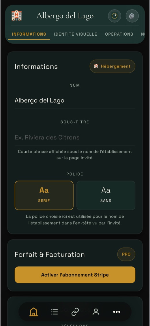 Configuri la struttura
