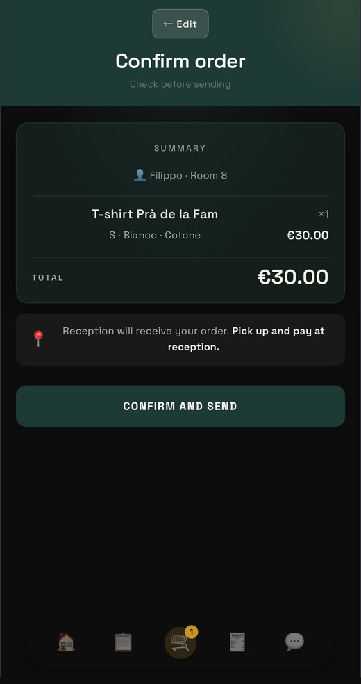 Conferma prima di inviare