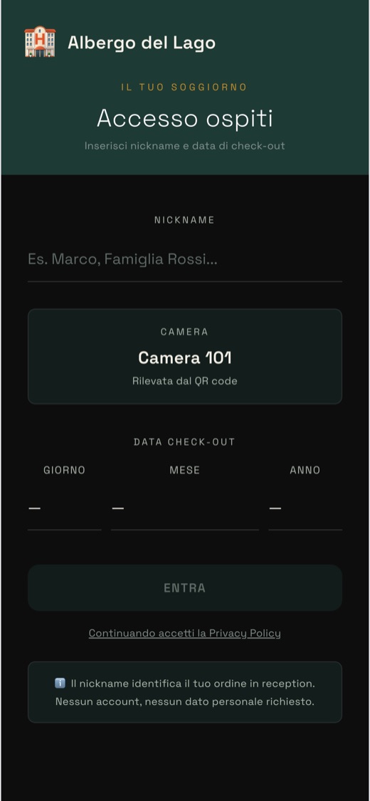Inquadra il QR in camera
