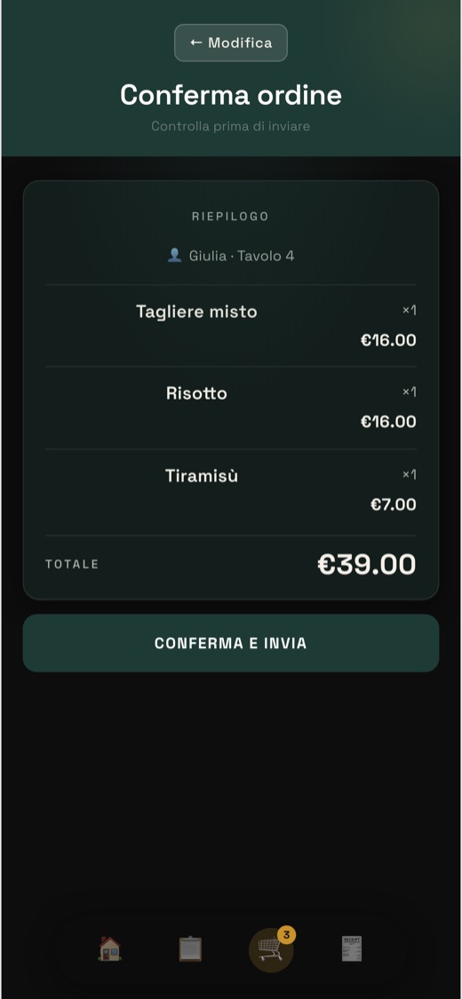 Ordine inviato